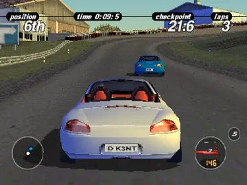 Porsche Challenge (US) screen shot game playing